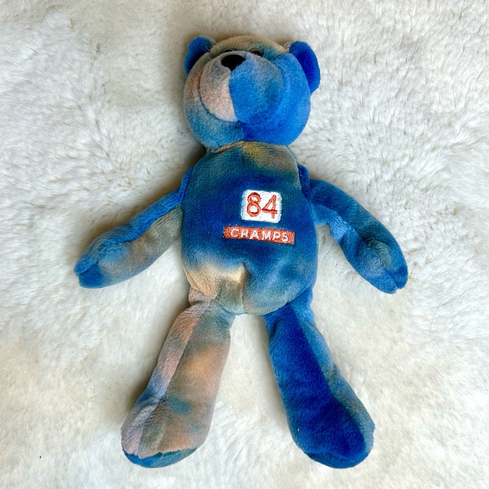 NFL Broncos 1998 Super Bowl Champs Shannon Sharpe Tie Dye Plush Mini Bear